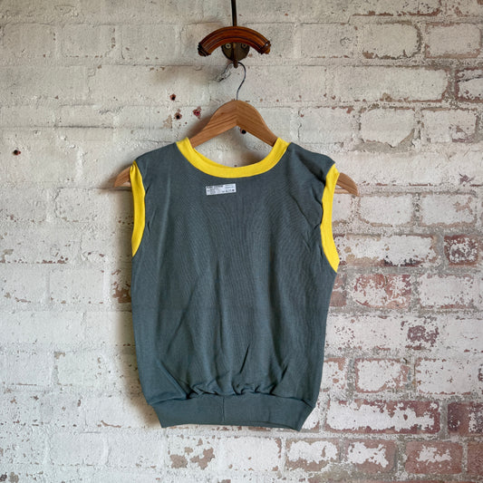 1970s Grey Italian Tank Top