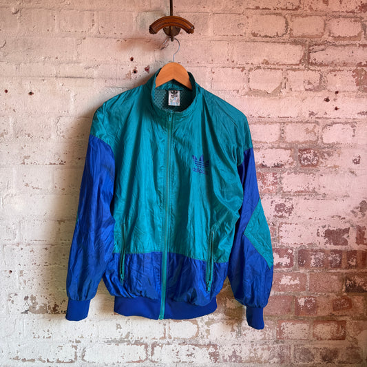 1980s Turquoise Adidas Track Top Jacket