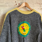 1970s Grey Knitted Italian Graphic Jumper