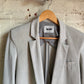Grey Acne Long Jumper Blazer Jacket