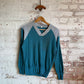 1960s Turquoise Unusual British Sweatshirt