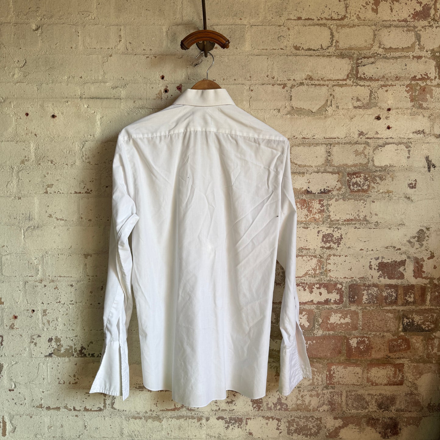 1970s White British Formal Ruffle Shirt