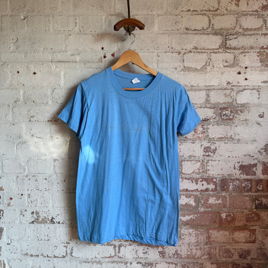 1980s Baby Blue Blank FOTL T-Shirt
