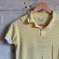 1960s Yellow Striped Holstar Polo Shirt Top