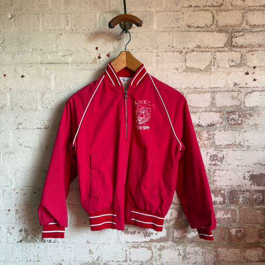 1970s Red College Bomber Varsity Jacket