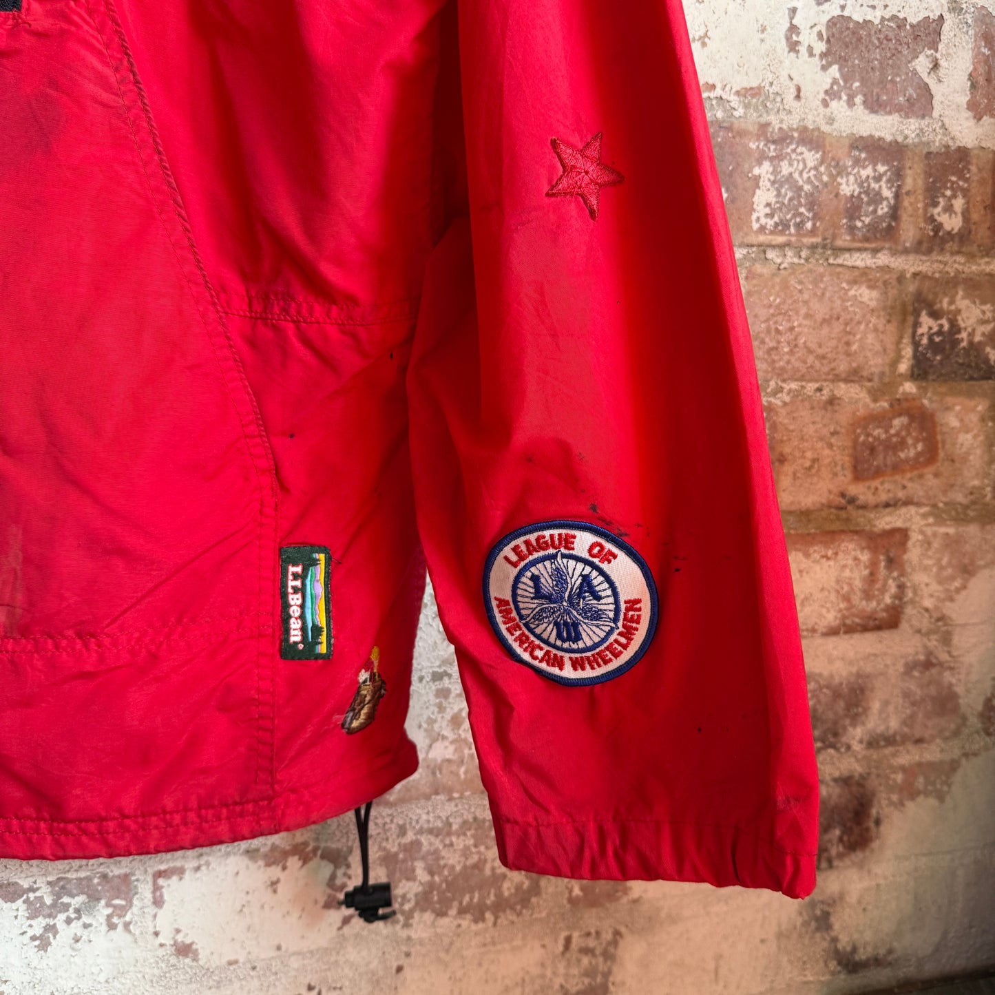 1980s Red LL Bean Pullover Smock Jacket
