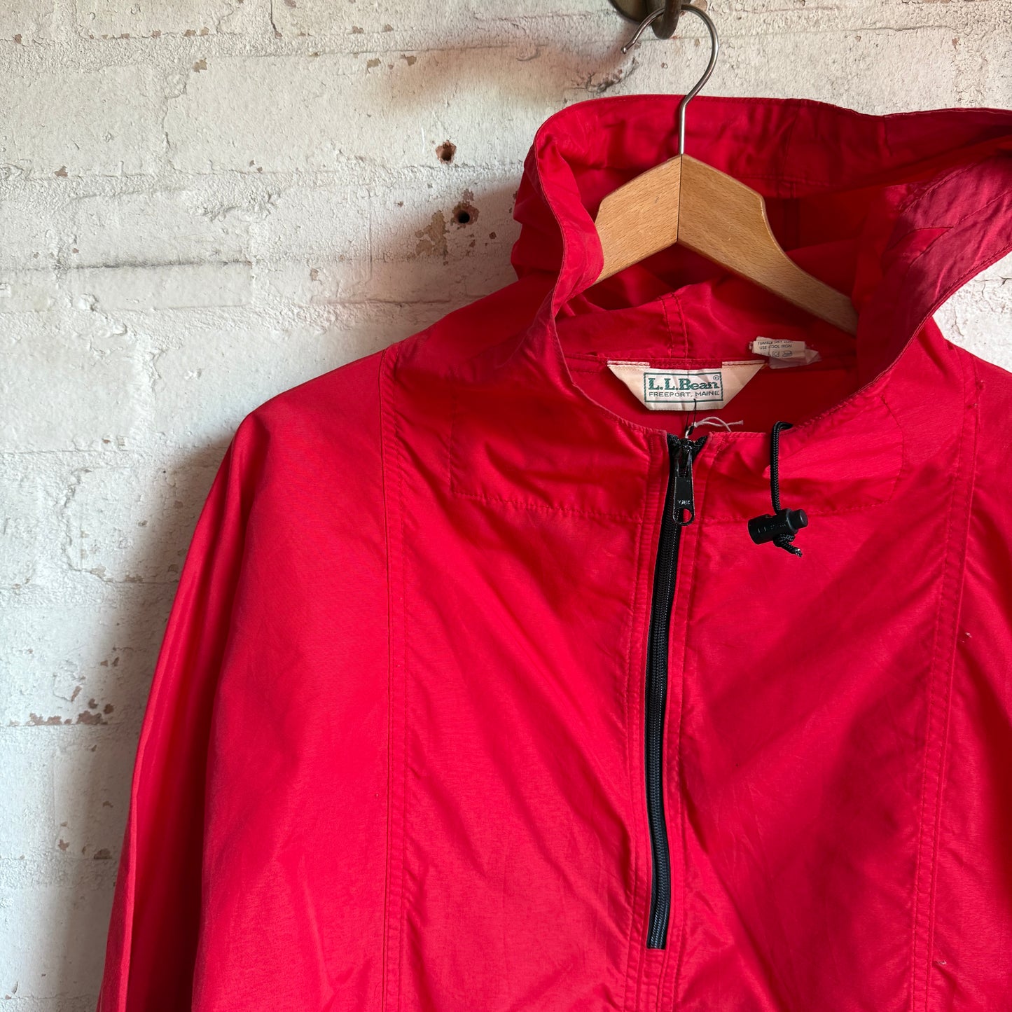 1980s Red LL Bean Pullover Smock Jacket