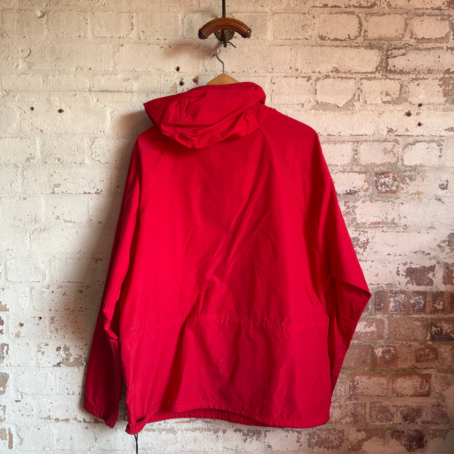 1980s Red LL Bean Pullover Smock Jacket