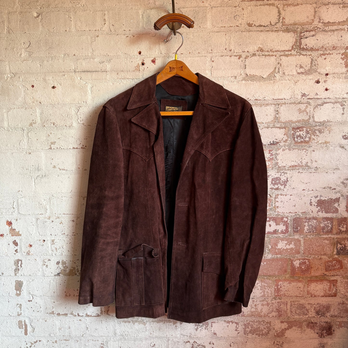 1970s Brown Suede Long Jacket
