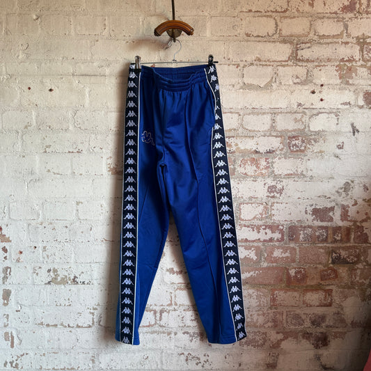 1990s Blue Kappa tape Logo Tracksuit Bottoms