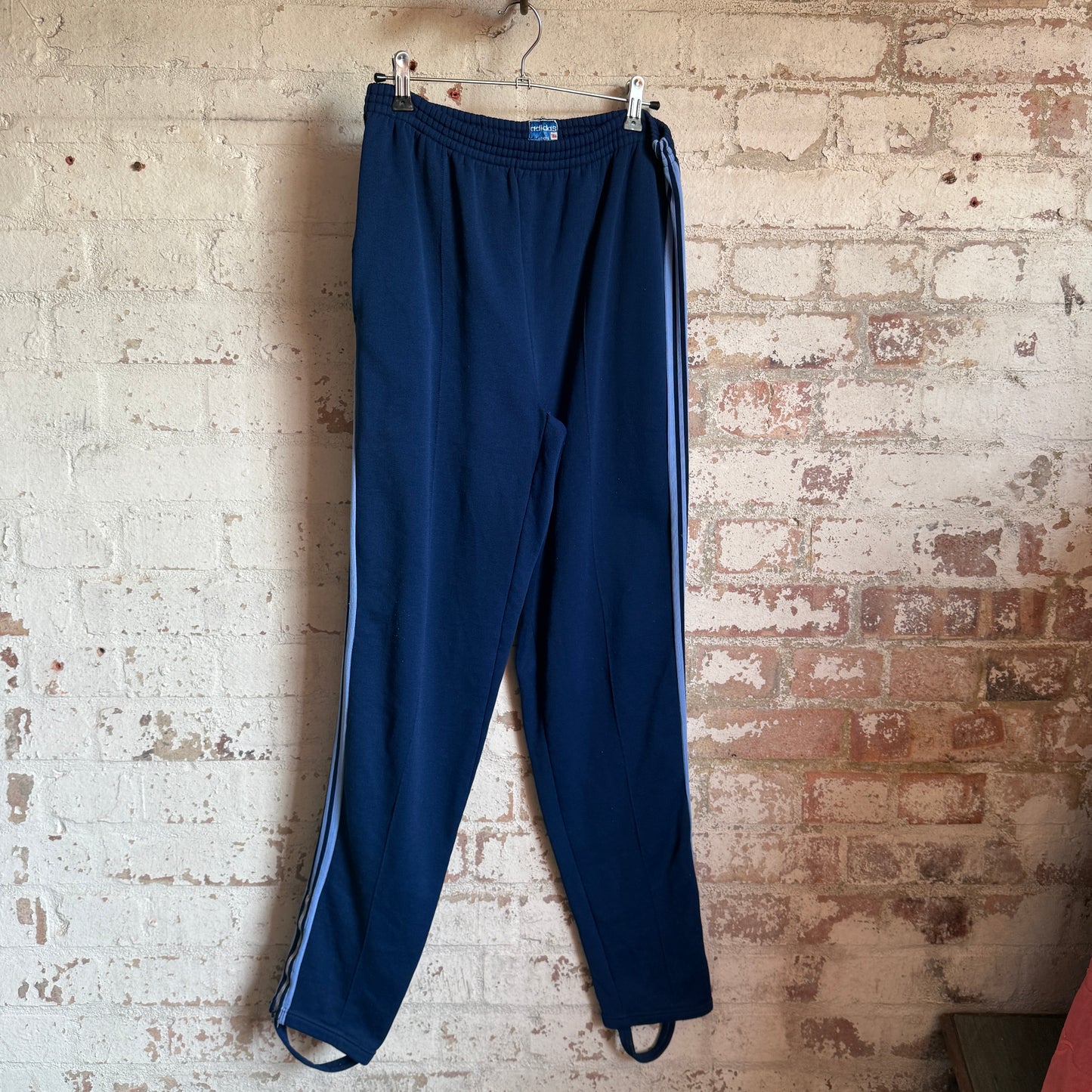 1970s Navy Blue Adidas Ventex Tracksuit Bottoms