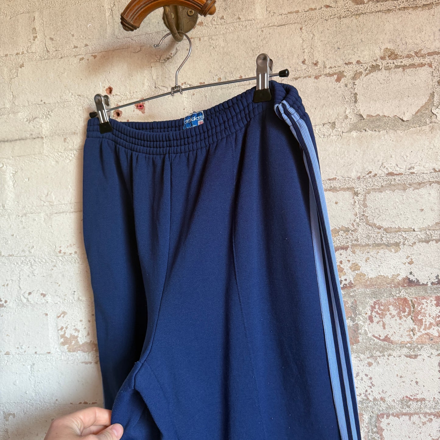 1970s Navy Blue Adidas Ventex Tracksuit Bottoms