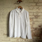 1980s White Polyester Mod Style Polo Shirt Top