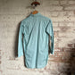1950s Turquoise British Pullover Cotton Shirt