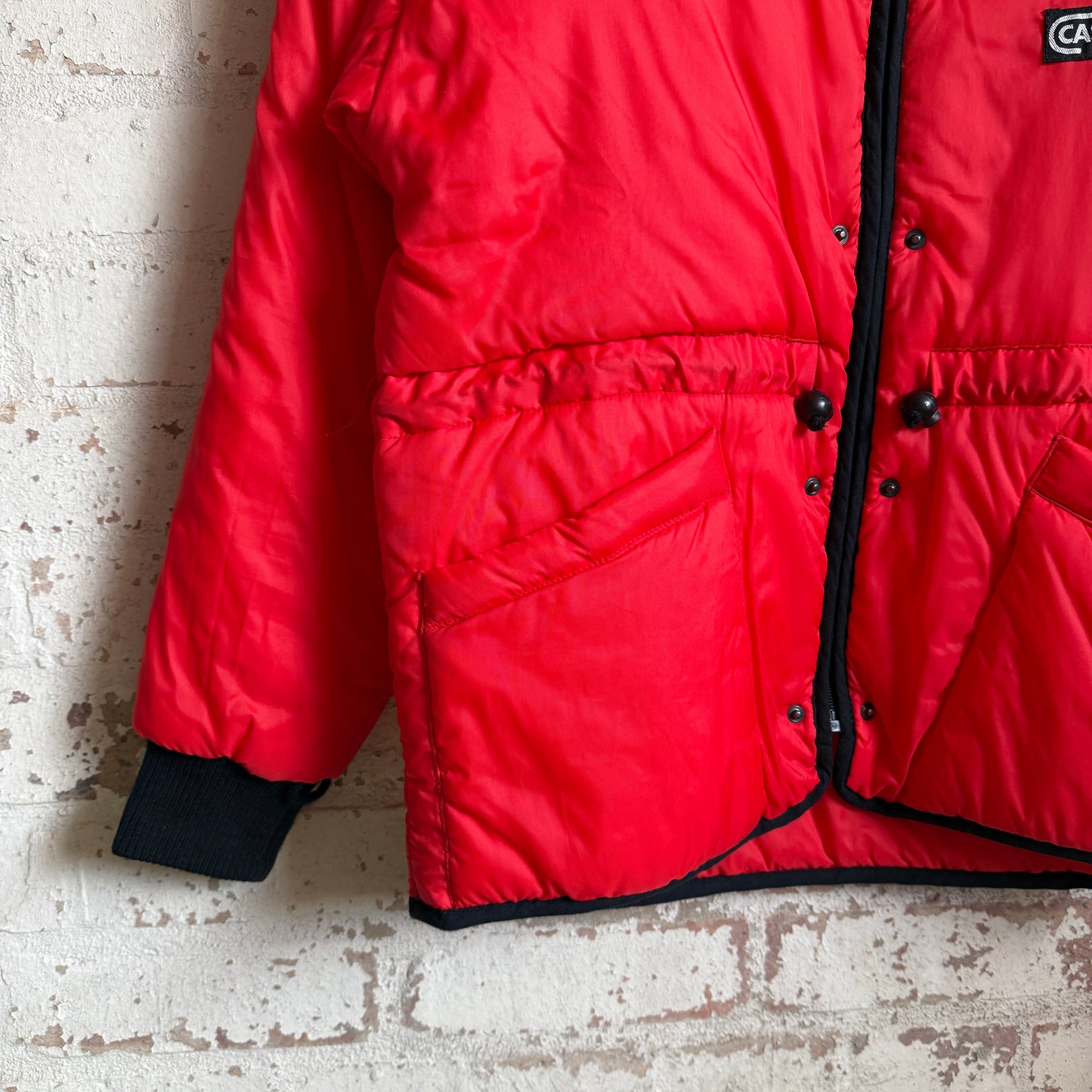 1980s Red Padded Ski Jacket