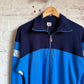 1980s Blue and Navy Zip Up Track Top