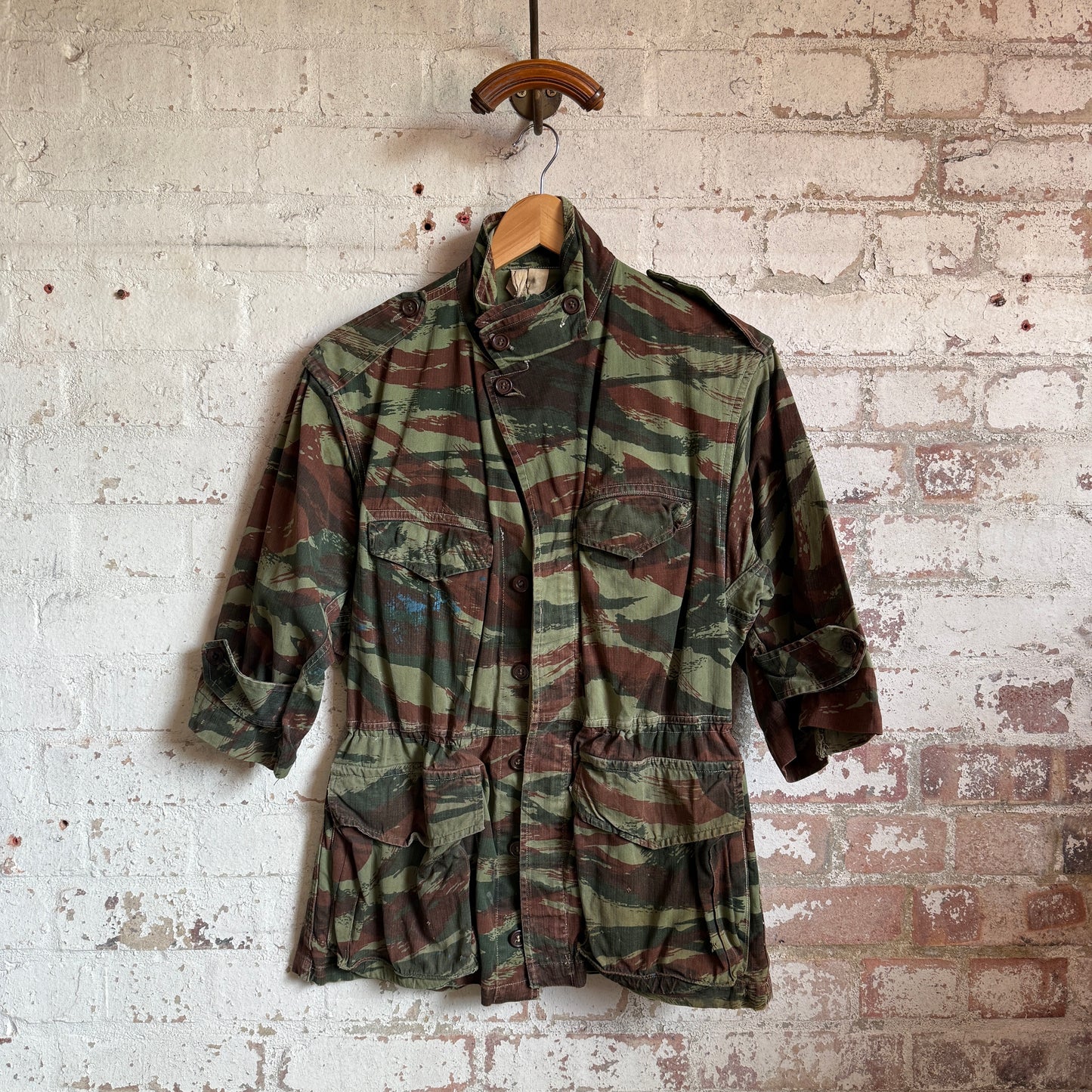 1970s French Military Lizard Camo Jacket