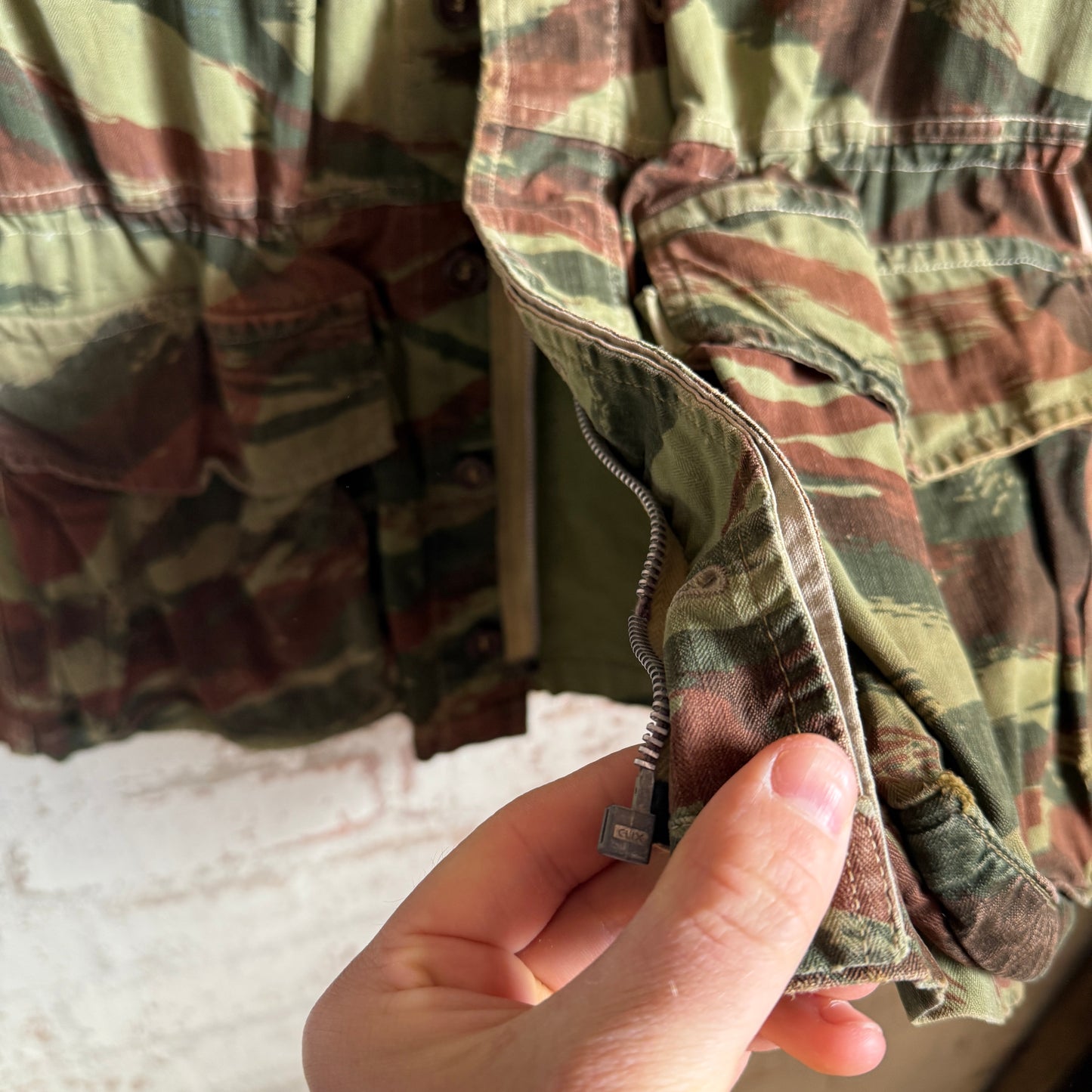 1970s French Military Lizard Camo Jacket