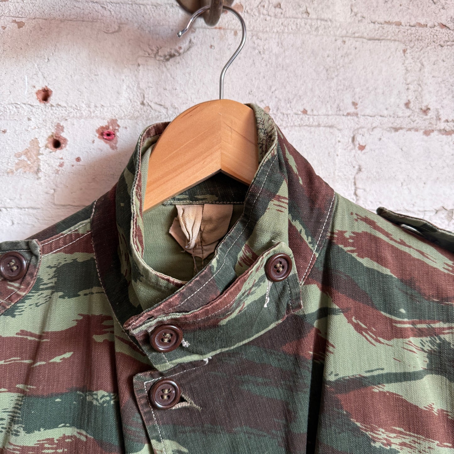 1970s French Military Lizard Camo Jacket