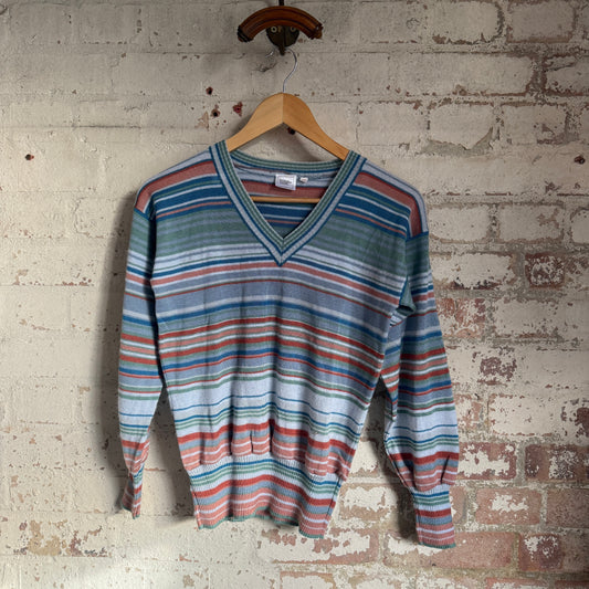 1970s Striped Knitted Jumper