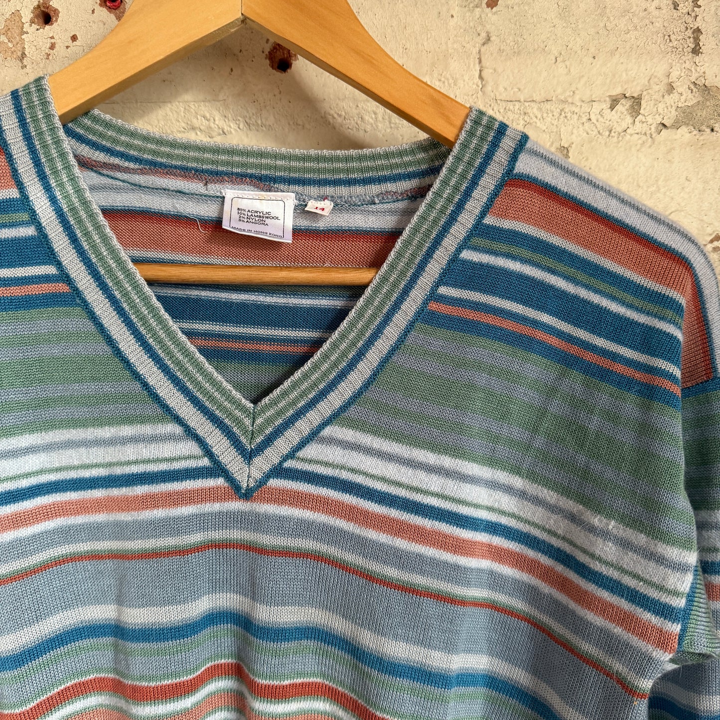 1970s Striped Knitted Jumper