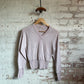 1950s Beige Womens Long Sleeve Jumper
