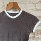 1970s Grey Raglan Knitted T-Shirt