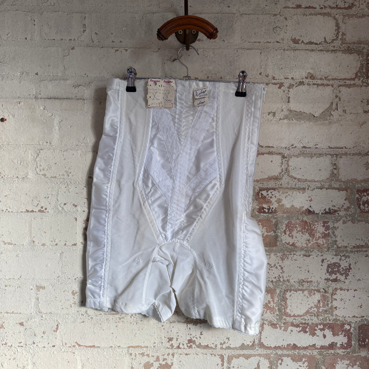 1960s White Dead Stock Italian Corset