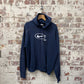 1990s Navy Nike Embroidered Hoodie Jumper