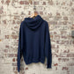 1990s Navy Nike Embroidered Hoodie Jumper