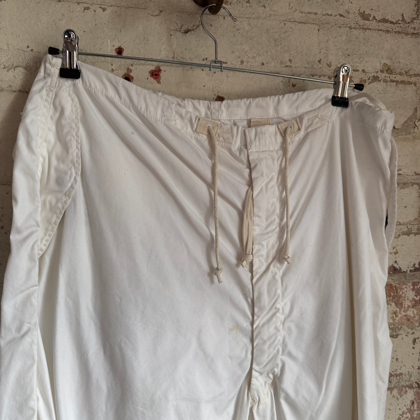 1970s White US Military Balloon Pants Cargo Trousers