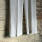 1970s White St Michaels Flared Trousers