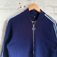 1980s Navy Zip Up Track Top Jumper