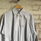 1990s Grey Ralph Lauren Blaire Button Shirt