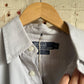 1990s Grey Ralph Lauren Blaire Button Shirt