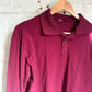 1980s Burgundy Maroon British Polo Shirt Top