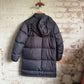 2000s Black Nike Long Puffer Jacket Coat