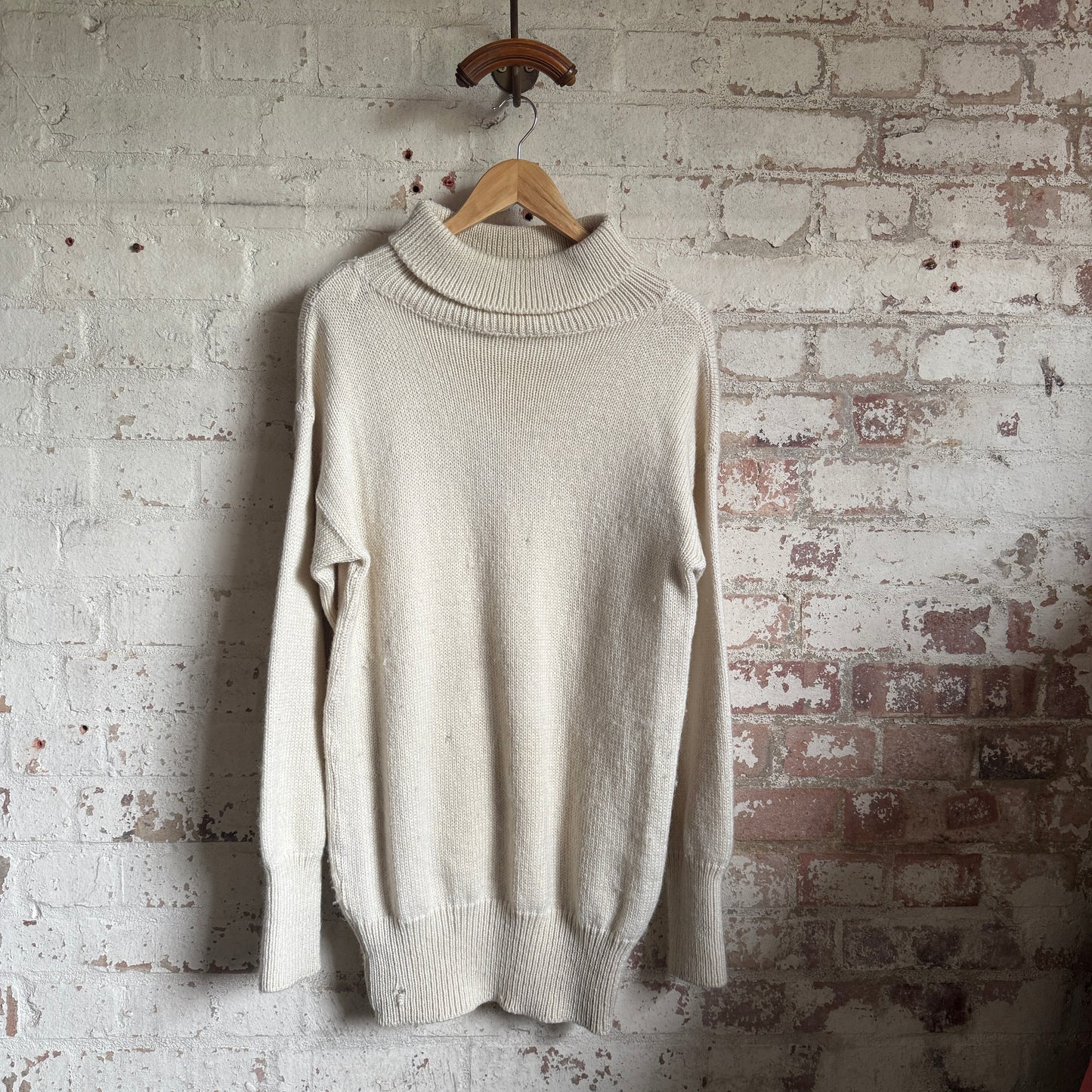 1960s British Military Cream Submariner Knitted Jumper
