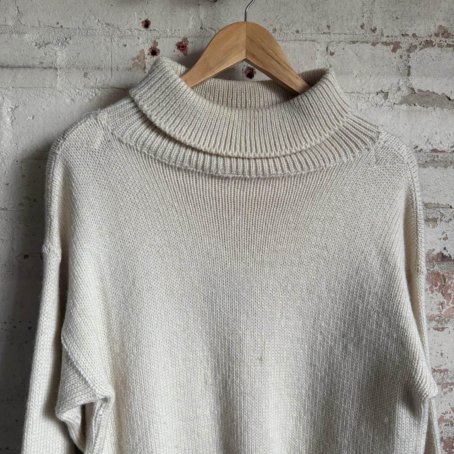 1960s British Military Cream Submariner Knitted Jumper