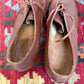 1950s 1952 Brown British Formal Leather Shoes