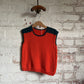 1970s Orange and Green Kids Tank Top Jumper