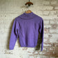 1940s 1950s Purple Wool British Knitted Jumper