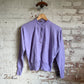 1960s Purple Acrylic British Button Cardigan Jumper
