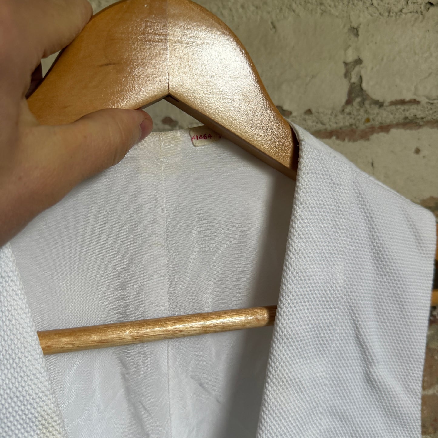 1930s White Cotton Formal Waistcoat