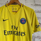 Vintage Yellow Nike PSG Football Away Kit Shirt