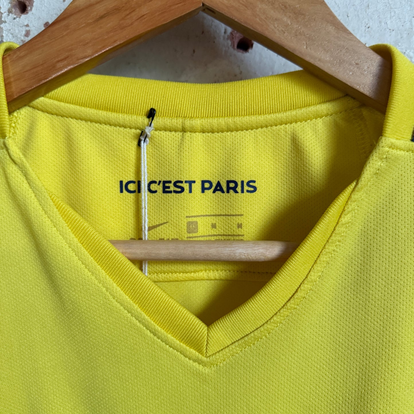 Vintage Yellow Nike PSG Football Away Kit Shirt