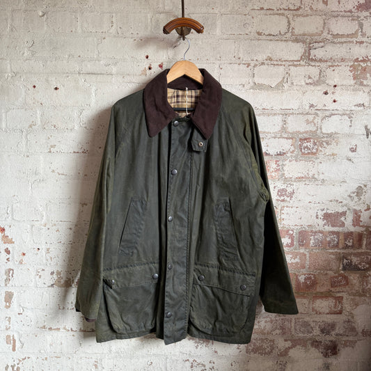 1990s Blue Wax Cotton St Michaels Jacket Coat