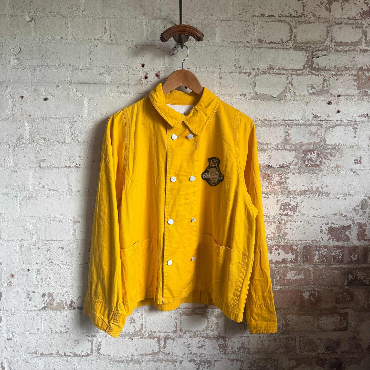 1980s Yellow Cotton Valentino Coach Jacket