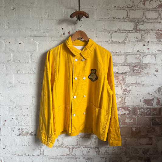 1980s Yellow Cotton Valentino Coach Jacket