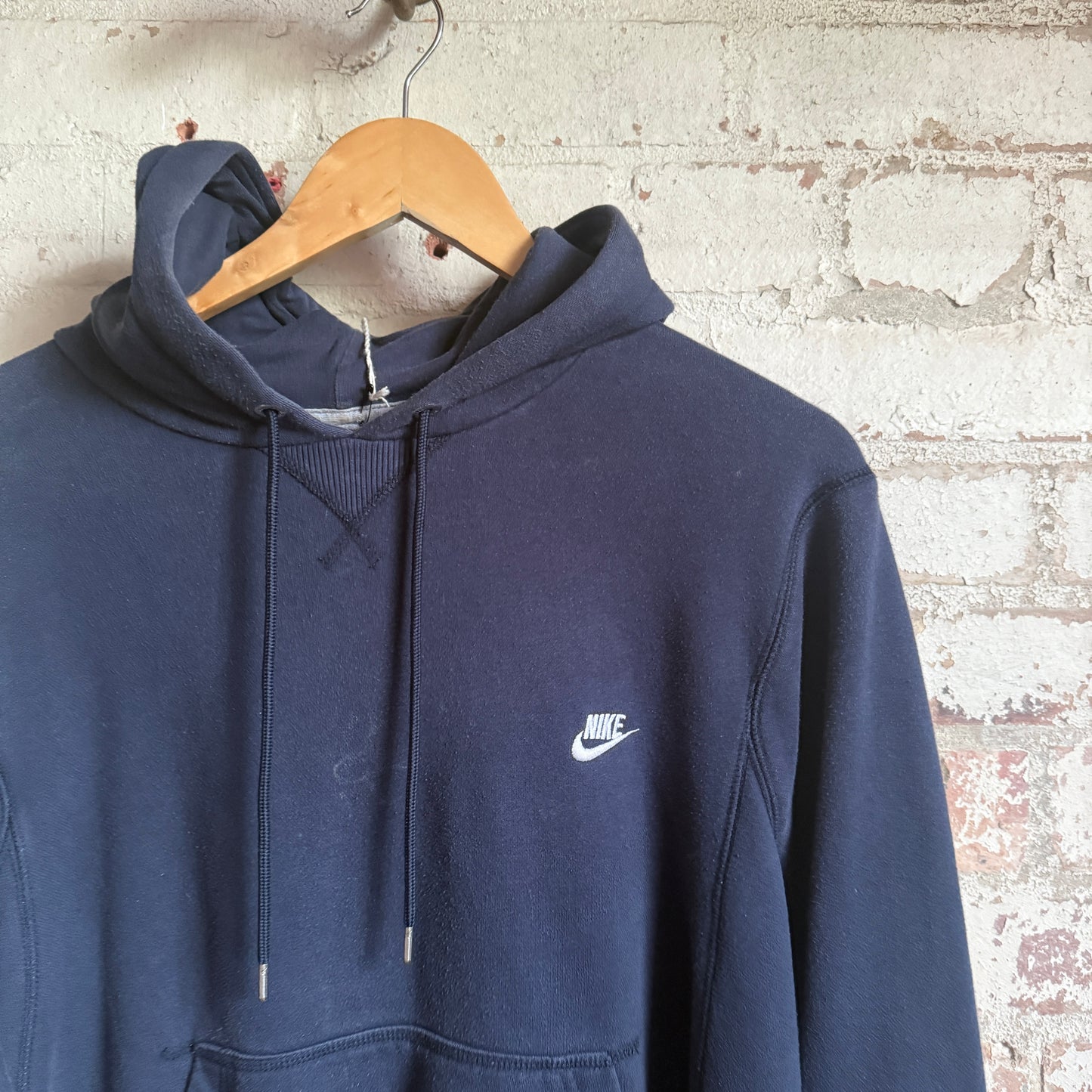 2000s Navy Nike Logo Hoodie Jumper
